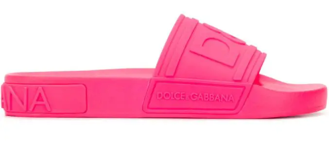 Dolce & Gabanna D & G Logo Rubber Slides