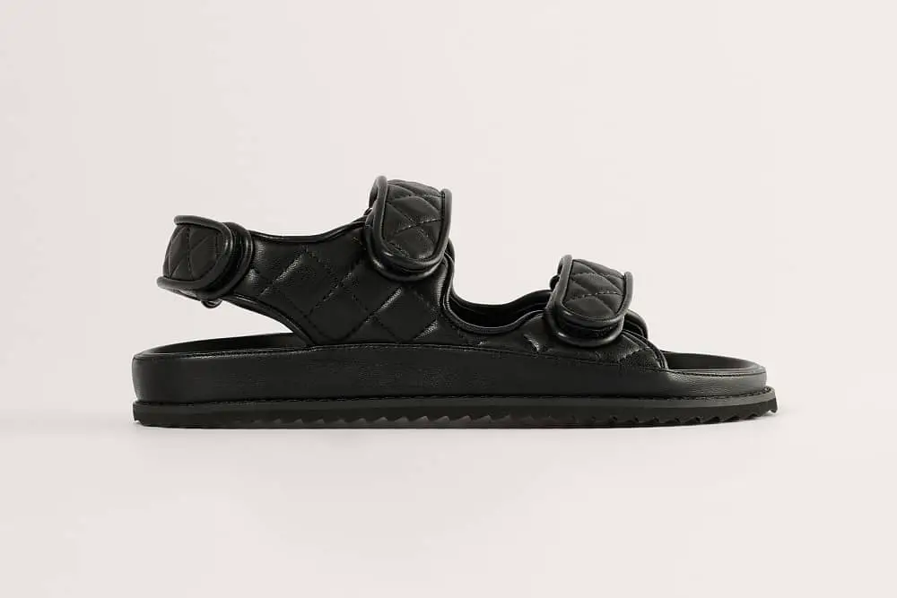 Na-Kd Quilted Velcro Sandal